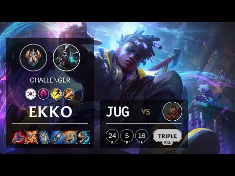 Ekko Jungle vs Graves - KR Challenger Patch 10.9