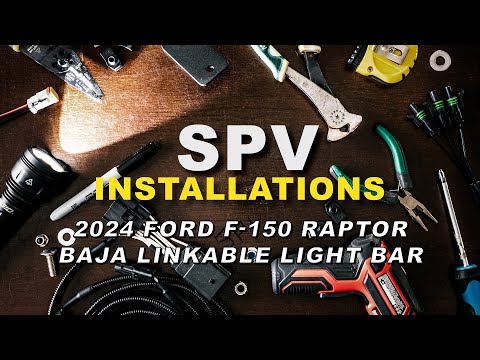 2024 Ford F150 Raptor Gen 3 Baja Linkable Light Bar Install Modular Bumper 21 22 23 24 25 & Tremor