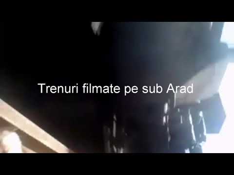 Trenuri filmate pe sub la Arad