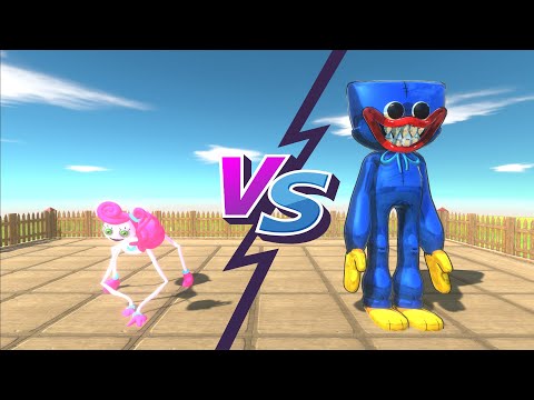 Who Is The STRONGEST? MOMMY LONG LEGS vs HUGGY WUGGY - Animal Revolt Battle Simulator