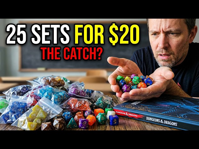 Vídeo relacionado con QMAY Mystery Dice - Juego de 24 Dados poliédricos para Dungeon and Dragons MTG Table Games RPG DND D20 D12 D10 D% D8 D6 D4 (24)