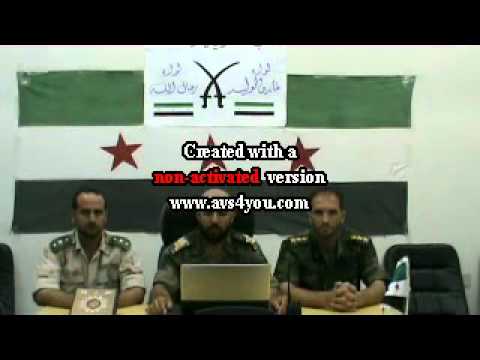 بيان إعادة تشكيل المكتب العسكري في مدينة الرستن