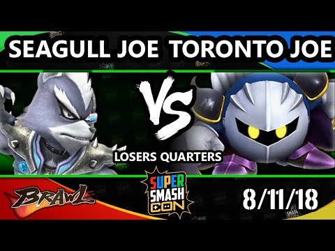 SSC 2018 SSBB - Seagull Joe (Wolf) Vs. EMG | Toronto Joe (Metaknight) Brawl Losers Quarters