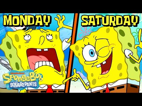 Days of the Week According to SpongeBob! 🗓️ | @SpongeBobOfficial