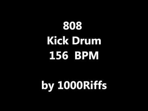 808 Kick Bass Drum 156 BPM - Beats Per Minute