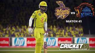 IPL 2021 CSK v KKR Match 41 | Cricket 19 PC Gameplay 1080P 60FPS