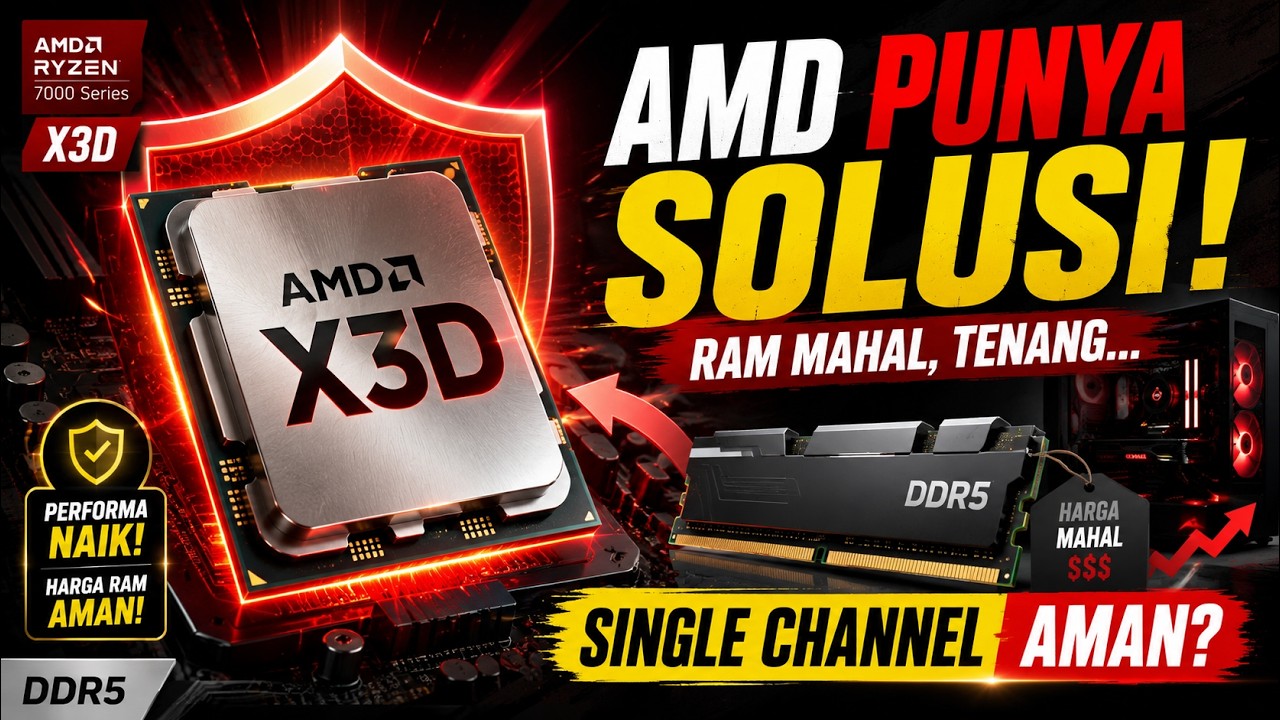 Harga RAM MASIH MAHAL! Tapi AMD  Punya Solusinya (Single Channel vs Dual Channel di DDR5)
