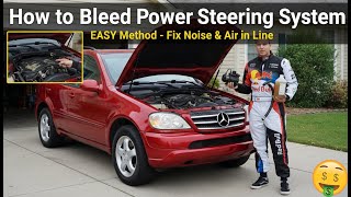 How to Bleed Power Steering System (EASY Method - Fix Noise & Air in Line)