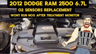 2012 DODGE RAM 2500 02 OXYGEN SENSORS REPLACEMENT TUTORIAL _ WONT RUN NOX AFTER TREATMENT MONITOR