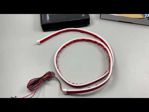 Лента LED дополнительной подсветки фар Гибкая светодиодная полоса освещение дневные ходовые огни - фото 1 - id-p2065046357