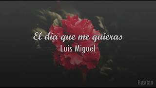 Luis Miguel - El Día Que Me Quieras (Letra) ♡
