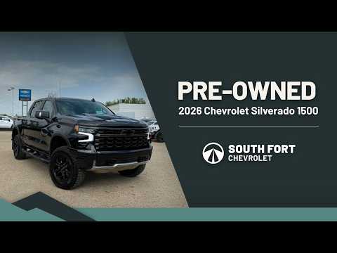 2026 Chevrolet Silverado 1500 Crew Cab Short Box 4-Wheel Drive ZR2 in Black for sale at South Fort Chevrolet in Fort Saskatchewan, AB