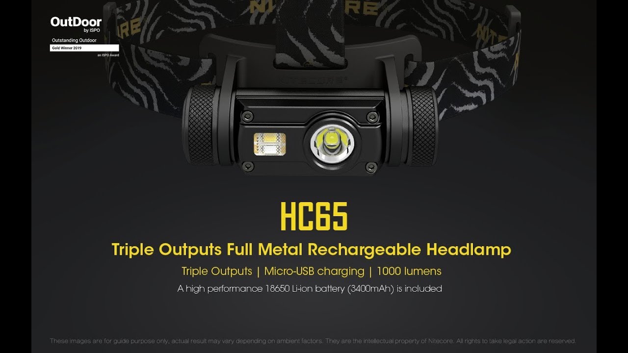 Nitecore HC65 - 1000 Lumens