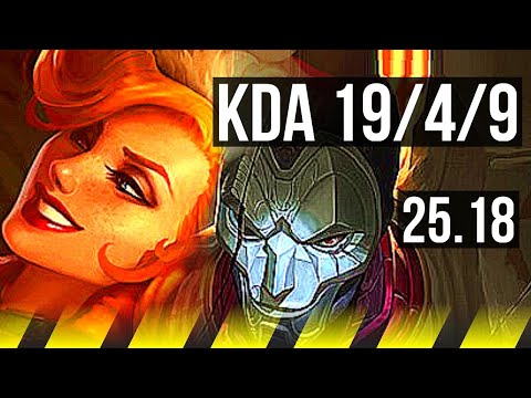MISS FORTUNE & Morgana vs JHIN & Leona (ADC) | 19/4/9, Legendary | KR Master | 25.18