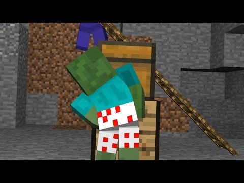 Zombie Attack funny Minecraft Animation