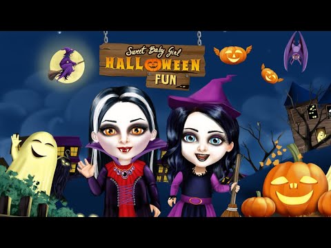 Sweet Baby Girl Halloween Fun Spooky Makeover & Dress Up Party TutoTOONS