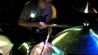 Logan Dunn soloing at his Kenny Hyslop drum lesson