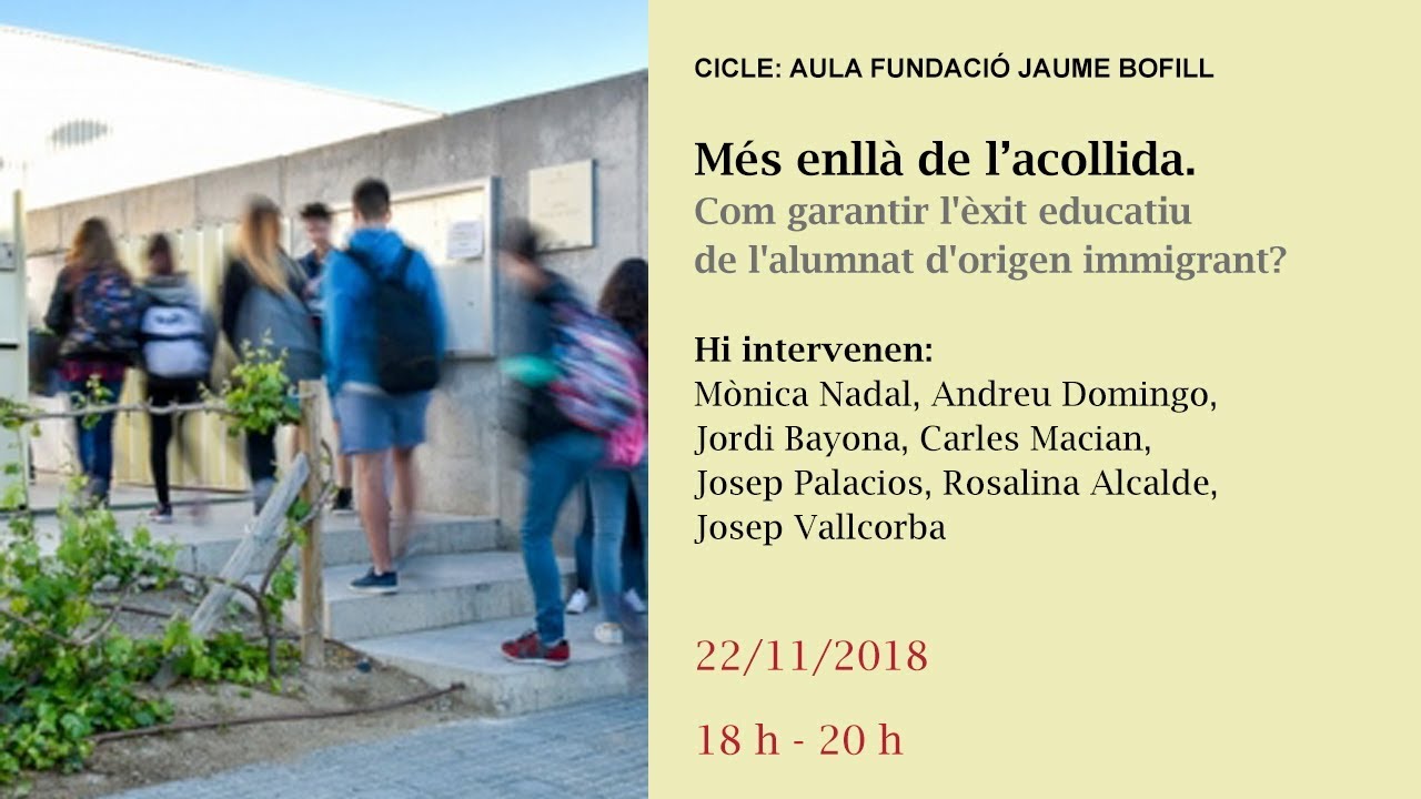 Més enllà de l’acollida Com garantir l'èxit educatiu de l'alumnat d'origen immigrant?