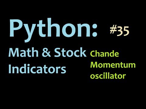 Python math and stocks How to program the Chande Momentum Oscillator