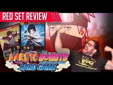 RED SET REVIEW! Naruto Boruto Card Game - Chrono Clash System