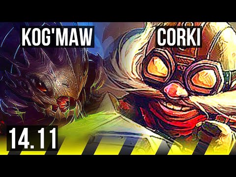 KOG'MAW & Nautilus vs CORKI & Rakan (ADC) | 13/4/10 | NA Grandmaster | 14.11