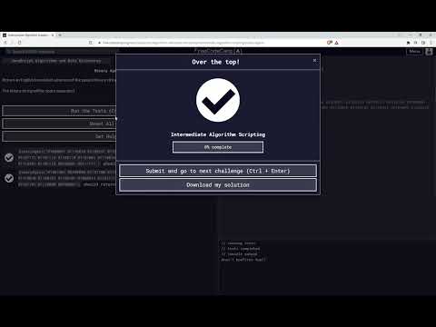 Intermediate Algorithm Scripting 1721 Binary Agents Freecodecamp