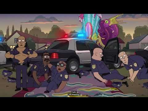 Mr Nimbus Controlling the Police Rick and Morty 5x01