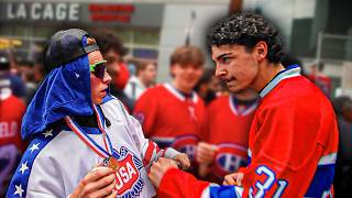 USA Hockey fans Trolls Canadians! (CRAZY FANS)