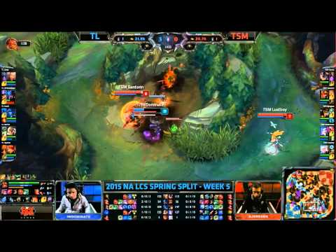 TSM Wildturtle Jinx Snipe - TL vs TSM Game 2 (NA LCS Spring 2015)