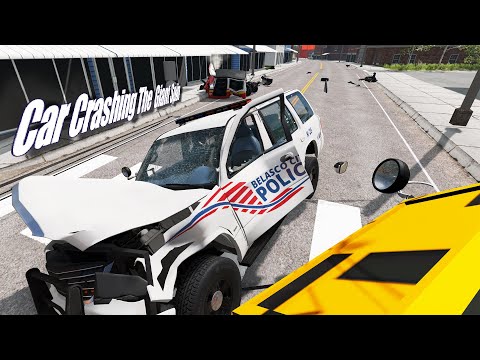 Car Vs The Large Spinner Ball And Chain -Beamng Drive - CITO PRO