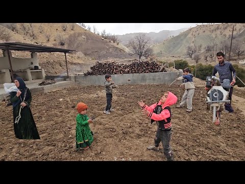 Babak and Narges Return to the Farm | Planting Fodder and Rural Life 🌾🚜 #زندگی_روستایی