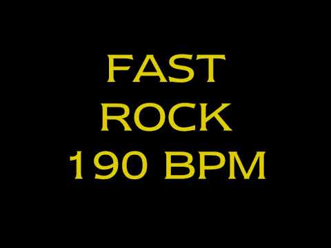 Drum Loops for Practice fast rock 190 bpm