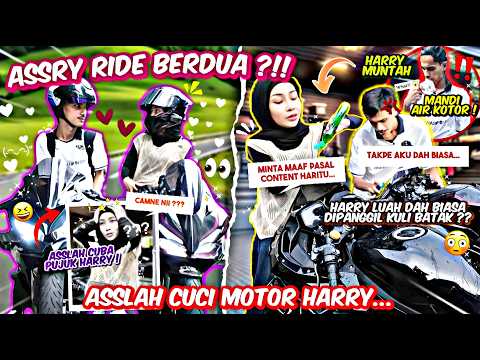 ASSRY RIDE BERDUA !! ASSLAH CUCI MOTOR HARRY TANDA MAAF ?!
