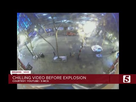 Surveillance video shows moments leading up to explosion in downtown Nashville