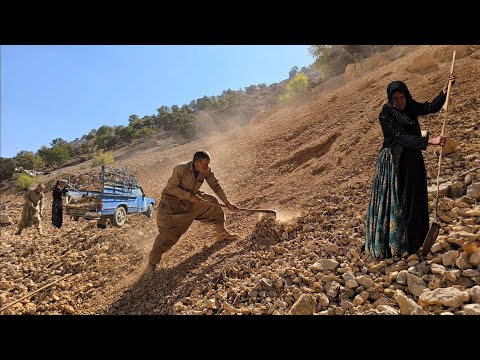 Jahangir's adventurous journey: bringing natural sand for the mountain shelter platform