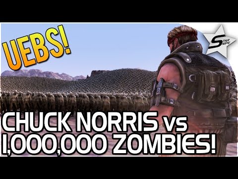 1,000,000 ZOMBIES vs CHUCK NORRIS!! - Ultimate Epic Battle Simulator Game Gameplay - UEBS Gameplay