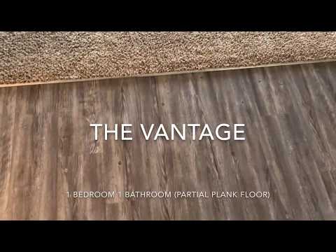 The Vantage: 1 Bed 1 Bath with Partial Plank Flooring