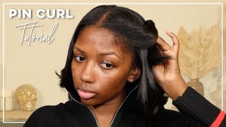 Pin Curl Hair Tutorial for Loose Bouncy Waves | Niara Alexis