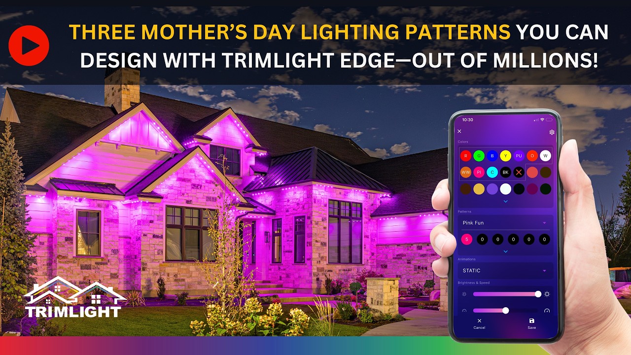 Three Mother’s Day Lighting Patterns You Can Design with Trimlight Edge—Out of Millions!