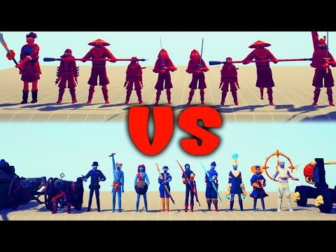 SAMURAI TEAM vs RANGED TEAM | TABS - Totally Accurate Battle Simulator