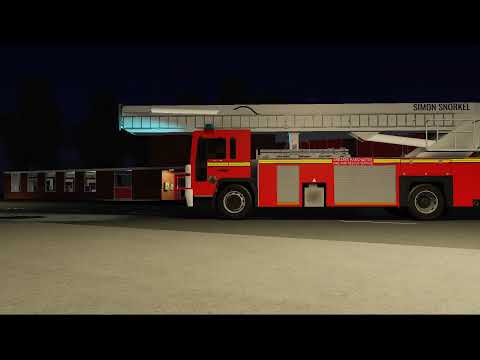 [RARE/NEW] Whitehills Hydraulic Platform + Turntable Ladder - Greater Manchester Fire Roblox