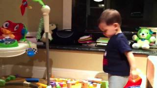 Cameron gives mama and papa kisses