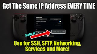 Steam Deck: Set a PERMANENT IP Address For Your Deck!