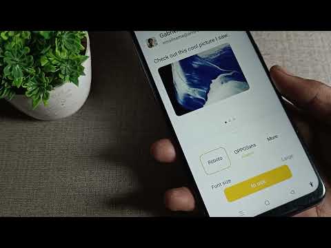 oppo A96 default text size set, how to set default text size in oppo a96 phone