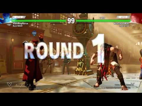 Street Fighter V standingfierce (M. Bison) vs AreEyeSeaKay (Necalli) 5