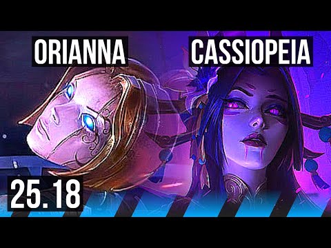 ORIANNA vs CASSIOPEIA (MID) | KR Master | 25.18