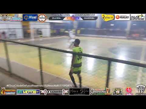 1° TEMPO: VILA REAL X GUARIROBA II TAÇA CIDADE DE FUTSAL MASCULINO ITAPECURU 152 ANOS