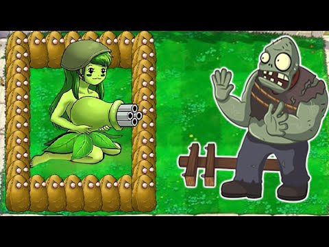 PVZ PC Fusion Challenge!! Team Gatling Pea VS Team Zombies Ball | PVZ 2 #20