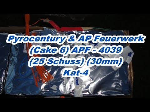 Pyrocentury & APF - 4039 (25 Schuss) (30mm) (Kat-4) (Neuheit 2018) Kein Muster!