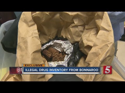 Police Take Inventory Of Drugs Seized At Bonnaroo